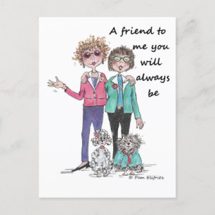 Farbskizze Kunst, Dichtung und Musik Postkarte