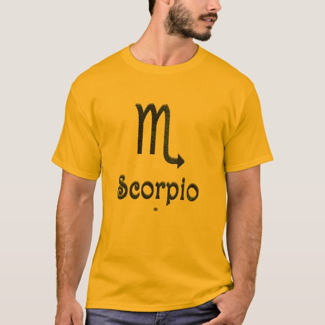 Farbskorpium Zodiac Astrologisches Zeichen T-Shirt (Vorderseite)
