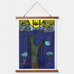 Farbsortierung Wandteppich Mit Holzrahmen