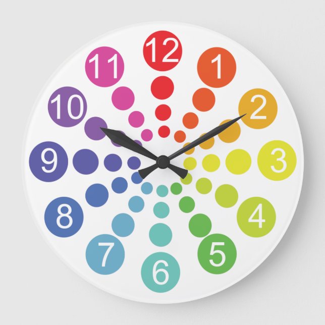Farbspektrum Große Wanduhr (Vorderseite)