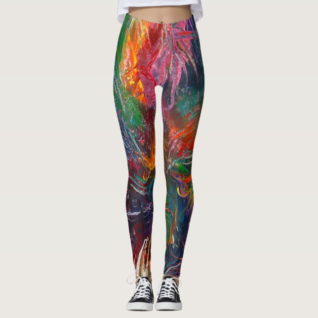 Farbspektrum Pinrad Leggings (Vorderseite)