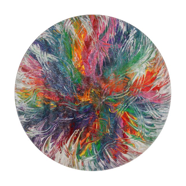 Farbspektrum Pinrad Schneidebrett (Vorderseite)