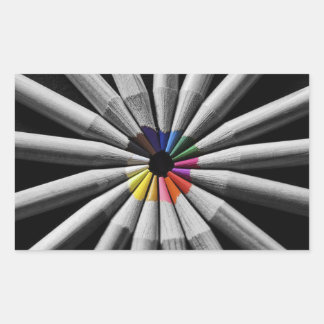 Farbspektrumantel Rechteckiger Aufkleber