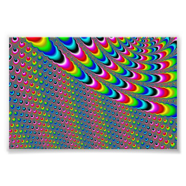 Farbspiel - Fraktal Art Fotodruck (Vorne)