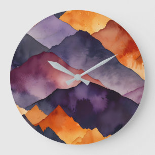 Farbspitzen Große Wanduhr