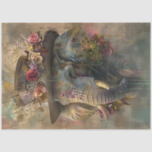 Farbspritze Elephant Seidenpapier