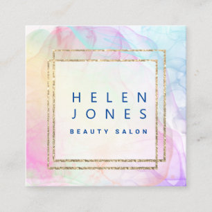 Farbspritze Quadratische Visitenkarte