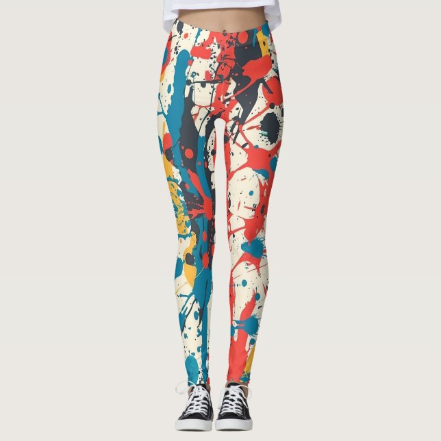 Farbspritzen Leggings (Vorderseite)