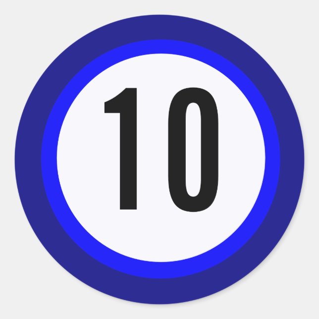 Farbsticker Runder Aufkleber (Vorderseite)