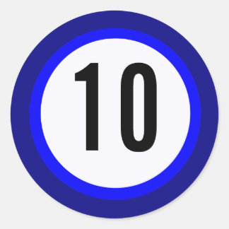 Farbsticker Runder Aufkleber