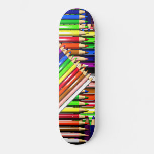 Farbstift-Stifte Skateboard