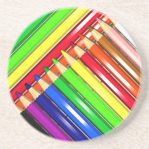 Farbstift-Stifte Untersetzer