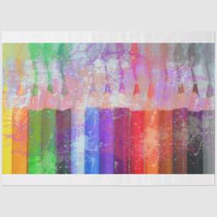 Farbstifte der Fine Art Decoupage 20x30 Seidenpapier