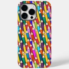 Farbstifte Muster Case-Mate iPhone 14 Pro Max Hülle