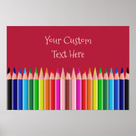 Farbstifte Poster