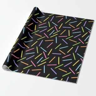 Farbstifte Schwarz Geschenkpapier