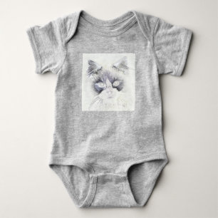 Farbstiftskizze Baby Strampler