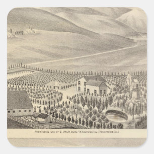 Farbstoff, Hupers Eigenschaften Quadratischer Aufkleber