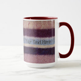 Farbstreifen aus Stricken Tasse