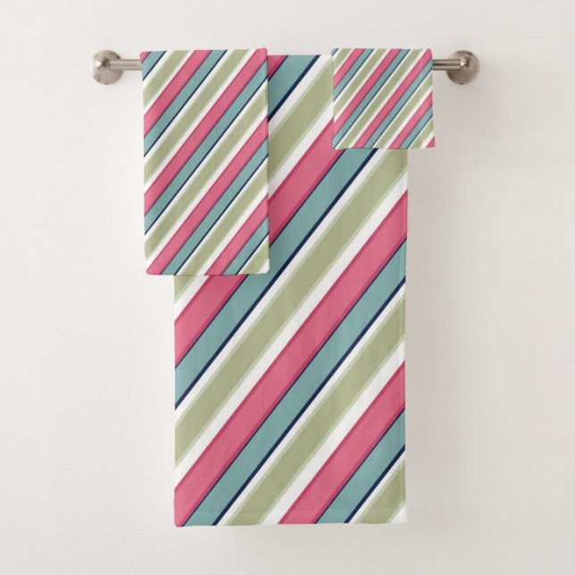 Farbstreifen Badhandtuch Set (Insitu)