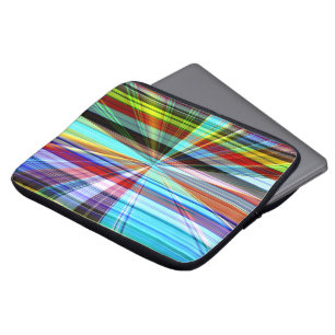Farbstreifen durch den Panoramaeffekt gekreuzt Laptopschutzhülle