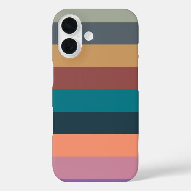 Farbstreifen farbig pastell Case-Mate iPhone hülle (Rückseite)