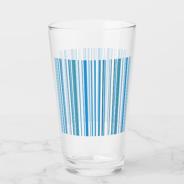 Farbstreifen für den blauen Strand Glas (Vorderseite)