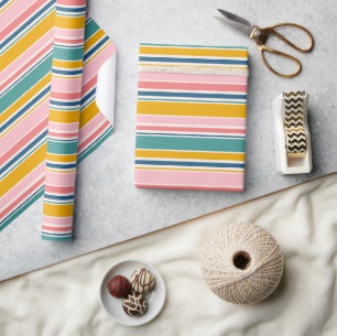 Farbstreifen für den Strand Geschenkpapier