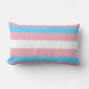 Farbstreifen für den Transgender-Pride-Flag mit we Lendenkissen