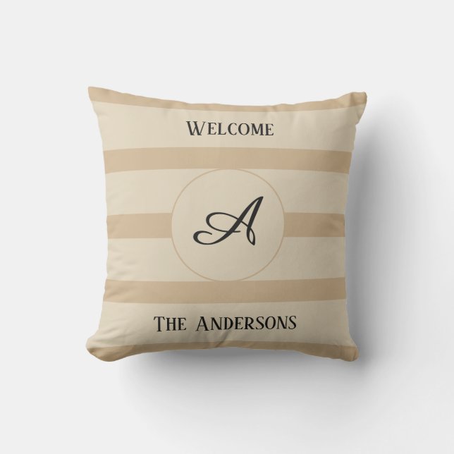 Farbstreifen für die Farbpalette des Monogram-Fami Kissen (Vorderseite)