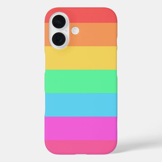 Farbstreifen für Pastell-Regenbogen Case-Mate iPhone Hülle (Rückseite)
