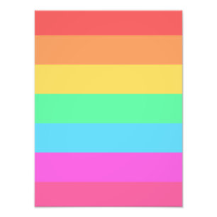 Farbstreifen für Pastell-Regenbogen Fotodruck