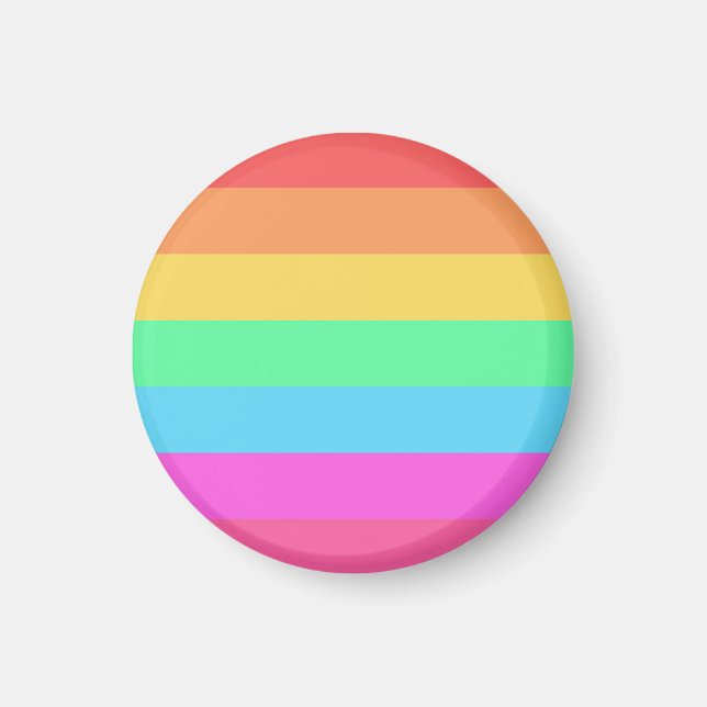 Farbstreifen für Pastell-Regenbogen Magnet (Vorne)