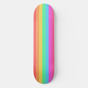 Farbstreifen für Pastell-Regenbogen Skateboard