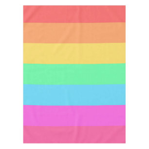 Farbstreifen für Pastell-Regenbogen Tischdecke
