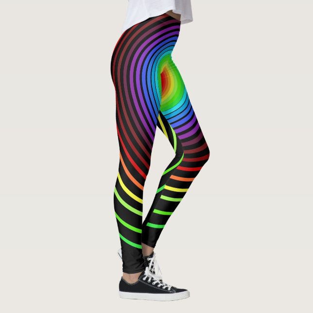 Farbstreifen für Schwarze Leggings (Rechts)