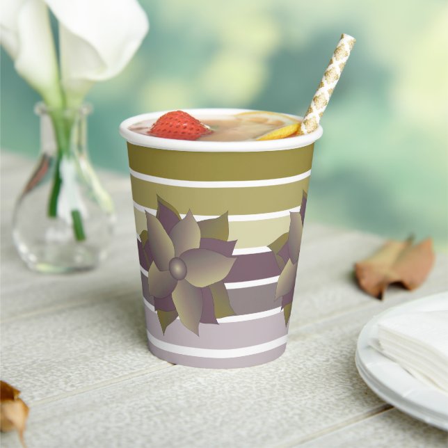 Farbstreifen im Herbst Pappbecher (In Situ)