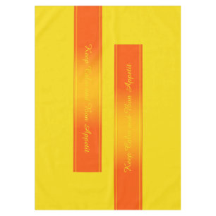 Farbstreifen Streifen Border Deko orange + Ihr Tex Tischdecke