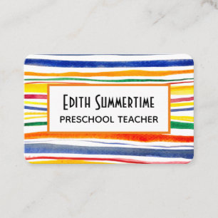 Farbstreifen Visitenkarte