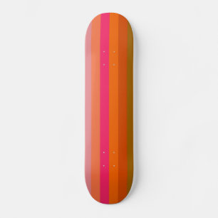 Farbstreifenmuster nach hinten 11 skateboard