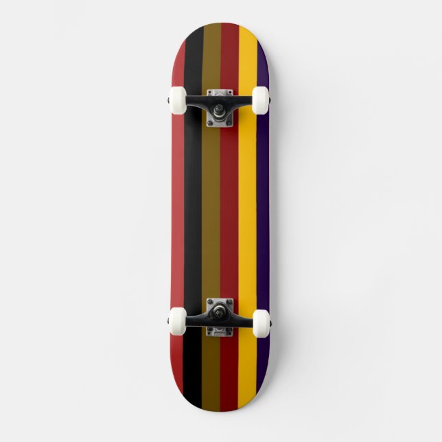 Farbstreifenmuster Skateboard (Vorderseite)