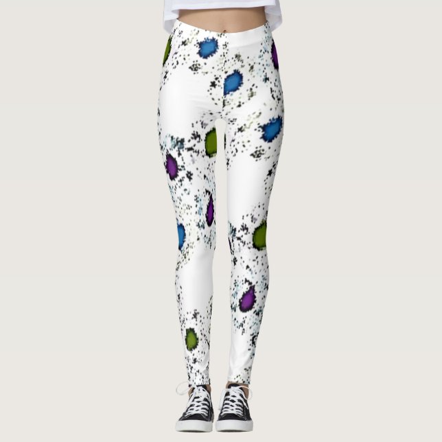 Farbstriche Leggings (Vorderseite)