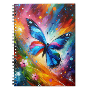 Farbstrom-Schmetterlings-Notizbuch Blossom Notizblock
