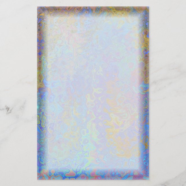 Farbstrudel-Grenze Briefpapier (Vorderseite)