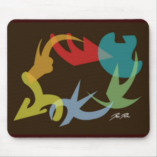 Farbstrudel stellt Mausunterlage dar Mousepad