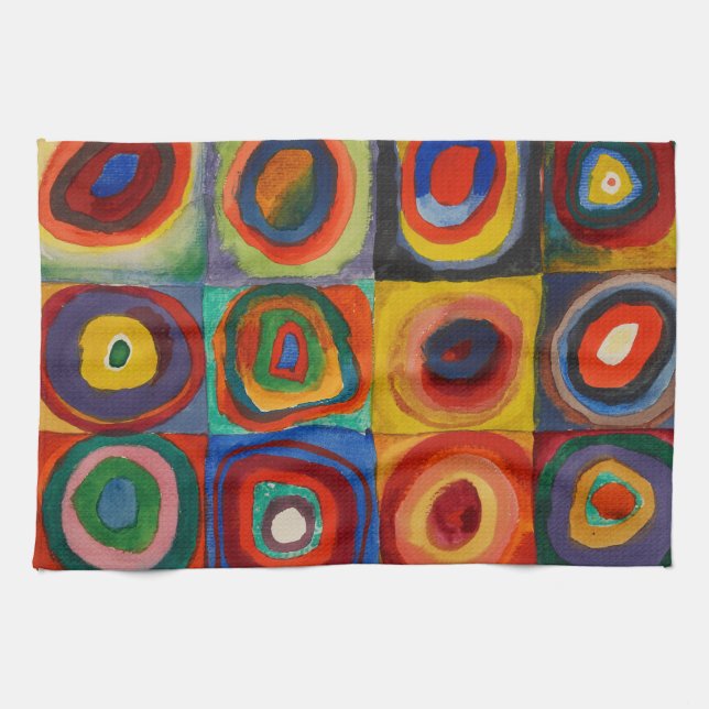 Farbstudie, 1913 von Wassily Kandinsky Geschirrtuch (Horizontal)