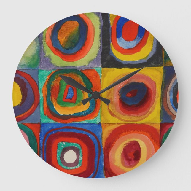 Farbstudie, 1913 von Wassily Kandinsky Große Wanduhr (Vorderseite)