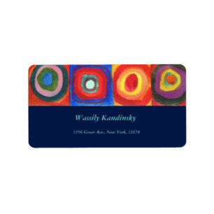 Farbstudie durch Wassily Kandinsky Adressaufkleber
