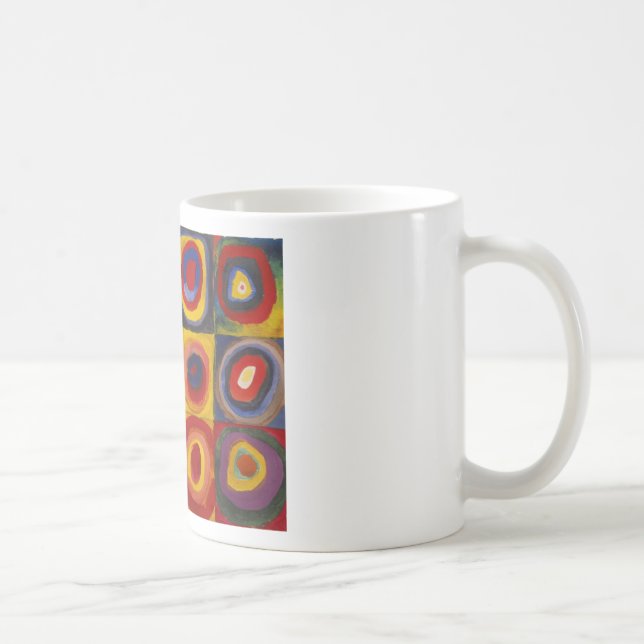 Farbstudie über Quadrat-Kreise von Kandinsky Tasse (Rechts)