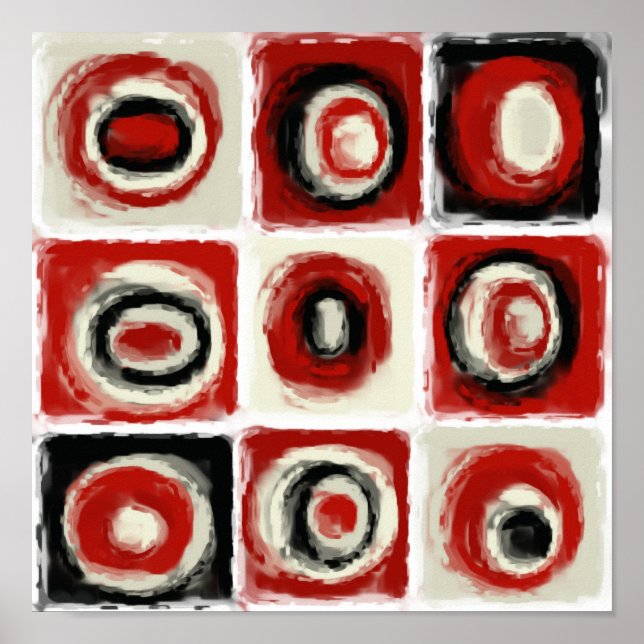 Farbstudie über Schneeweiß Poster (Vorne)